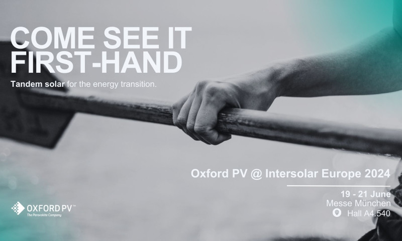 Come see Oxford PV first-hand at Intersolar Europe 2024